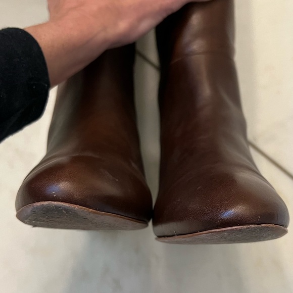 Loeffler Randall Matilde Demi-Wedge Knee Boot, Chestnut - Picture 4 of 14